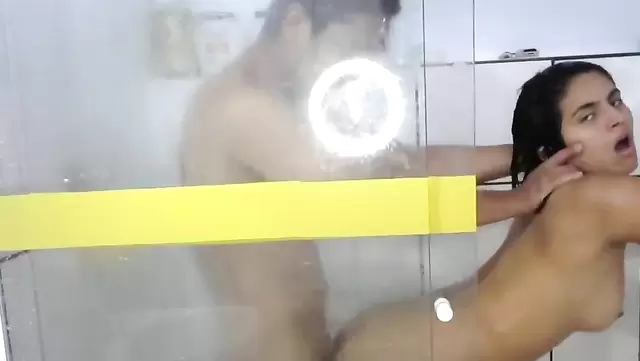 Fucking a beautiful Argentinean woman in the shower