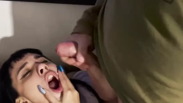 Teen Brazilian girl sucking cock